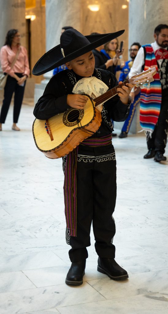 Mariachi bands compete