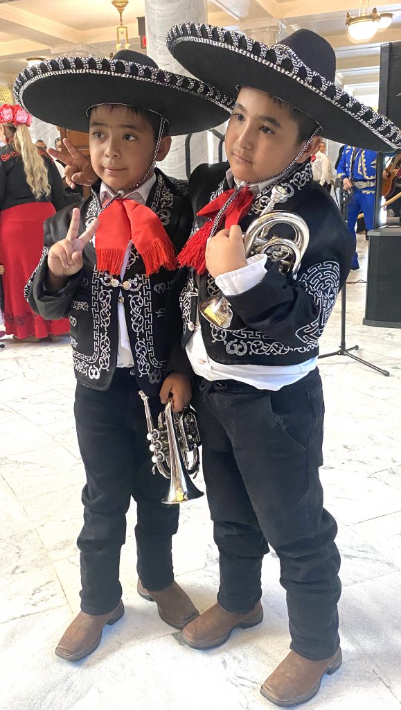 Mariachi bands compete